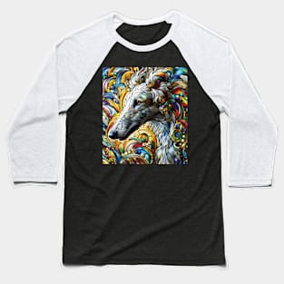 Beatuiful borzoi, stained glass. I love borzois. Baseball T-Shirt